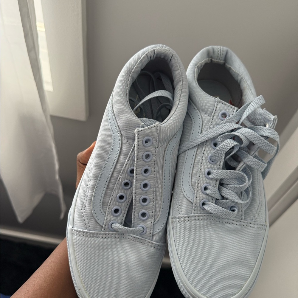 Vans Sky Blue Lace-Up Sneakers